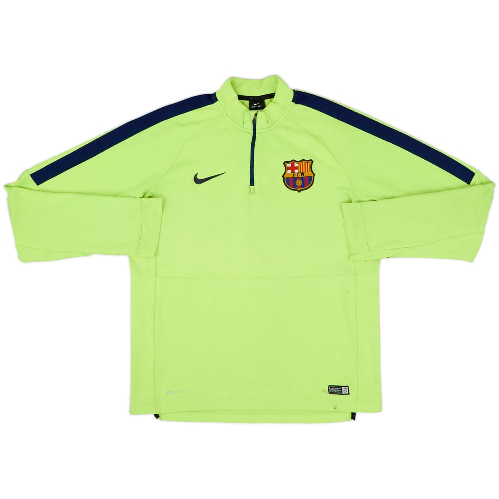 2014-15 Barcelona Nike 1/4 Zip Training Top - 6/10 - (L)