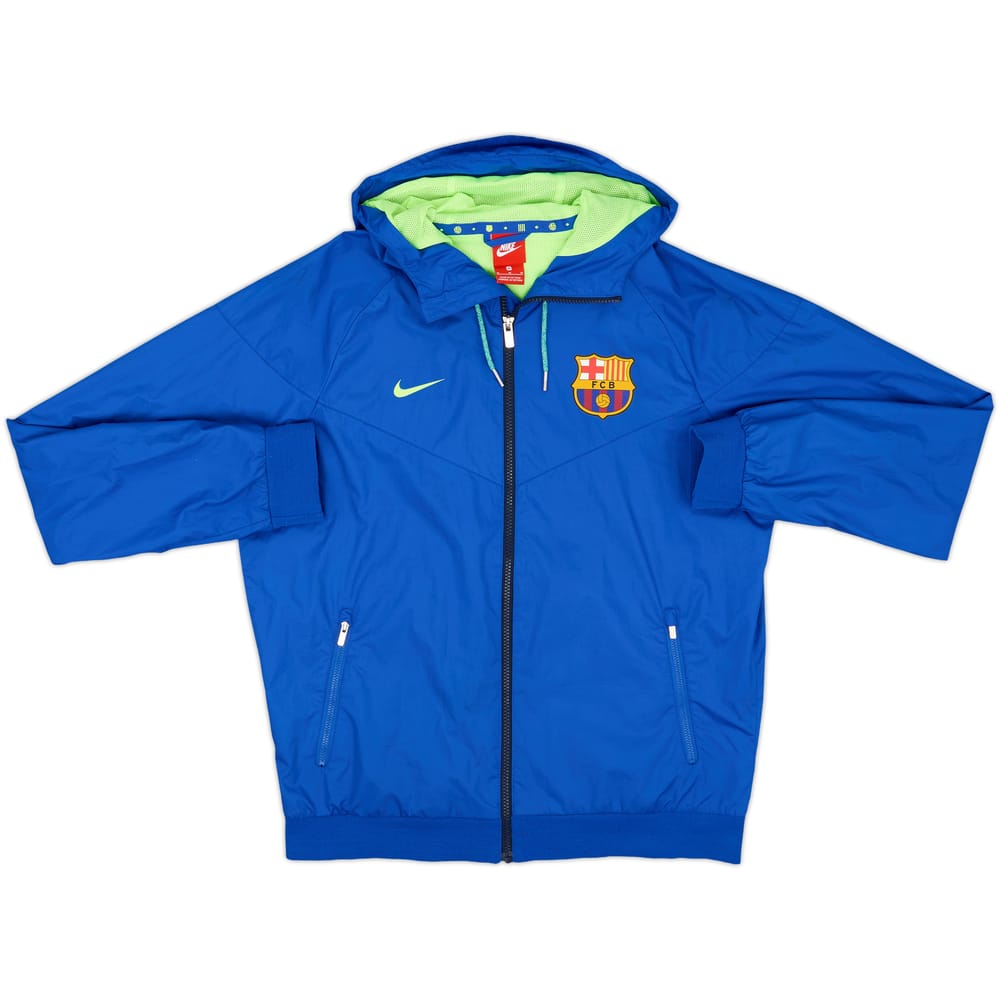 2017-18 Barcelona Nike Hooded Track Jacket - 8/10 - (M)