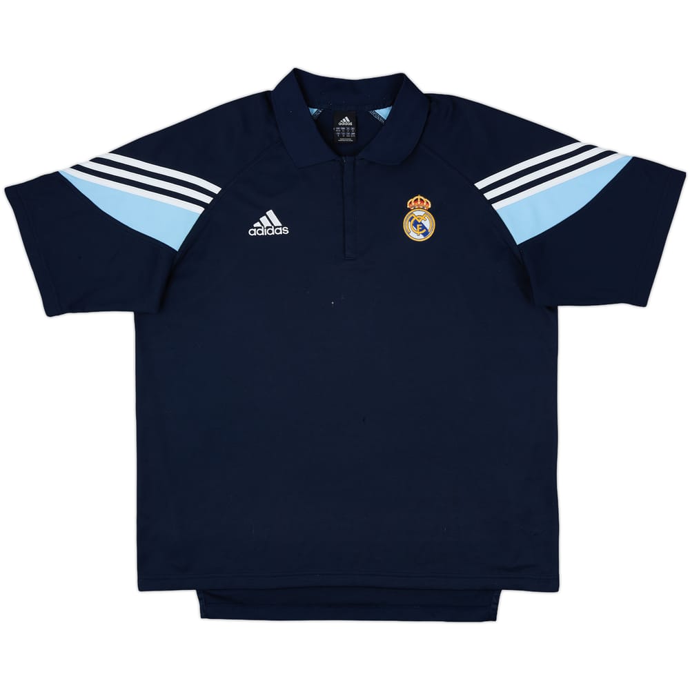 2003-04 Real Madrid adidas 1/4 Zip Polo Shirt - 4/10 - (XXL)
