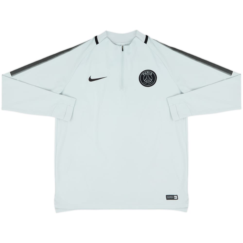 2017-18 Paris Saint-Germain Nike 1/4 Zip Drill Top - 8/10 - (M)