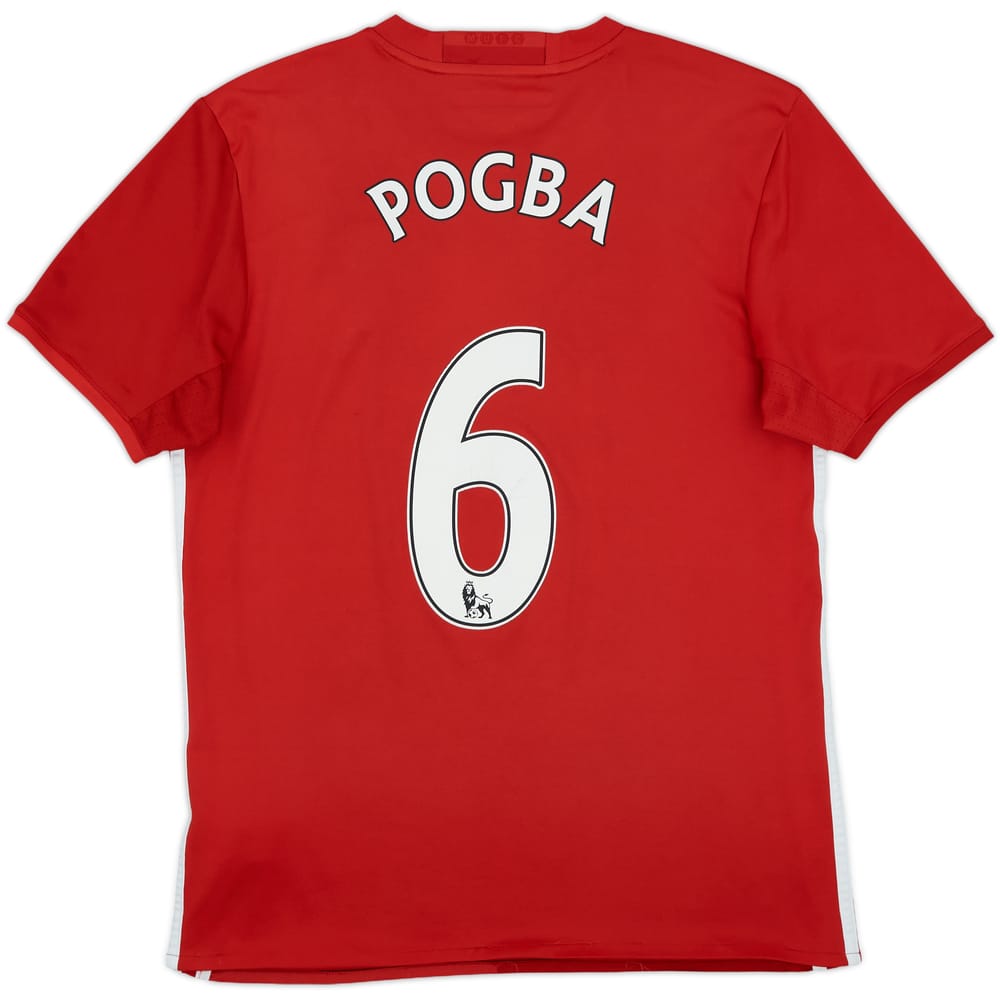 2016-17 Manchester United Home Shirt Pogba #6 - 7/10 - (M)