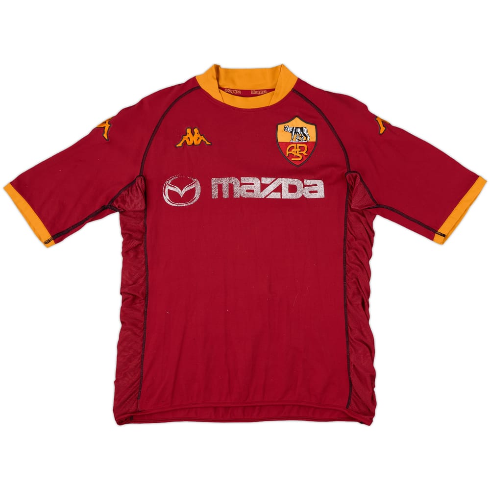2002-03 Roma Home Shirt - 4/10 - (XL)