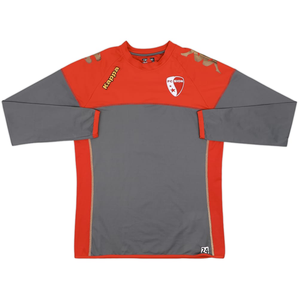 2010-11 FC Sion Player Issue Kappa Training L/S Shirt #24 - 7/10 - (XL)