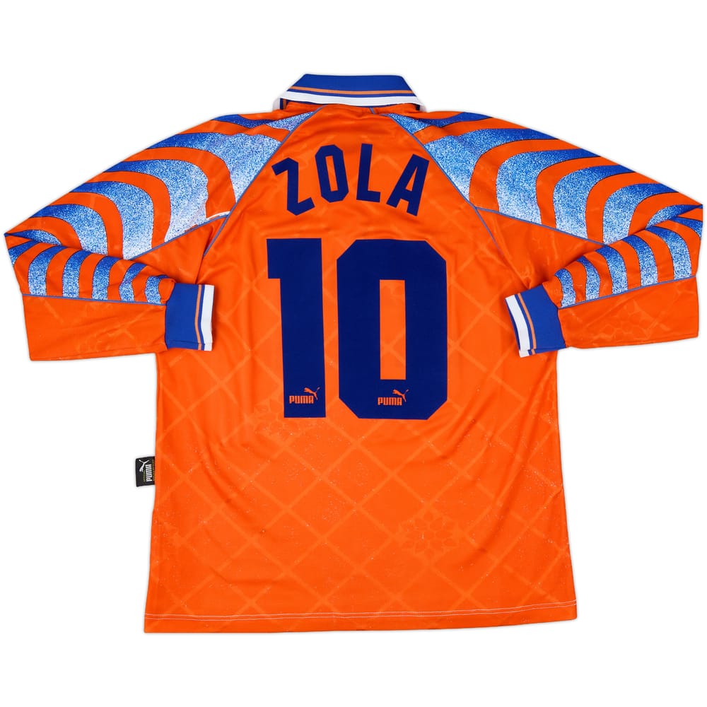 1995-96 Parma Fourth L/S Shirt Zola #10 - 6/10 - (M)