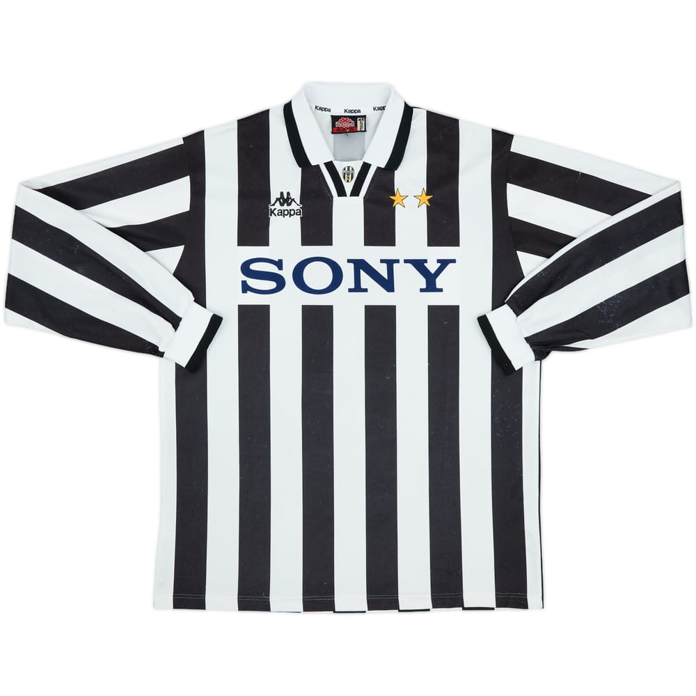 1995-97 Juventus Home L/S Shirt - 8/10 - (XL)