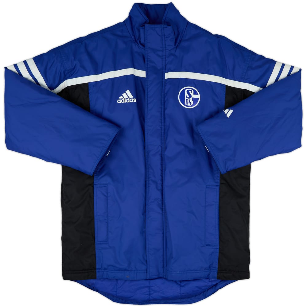 2000-01 Schalke adidas Padded Bench Coat - 8/10 - (M)