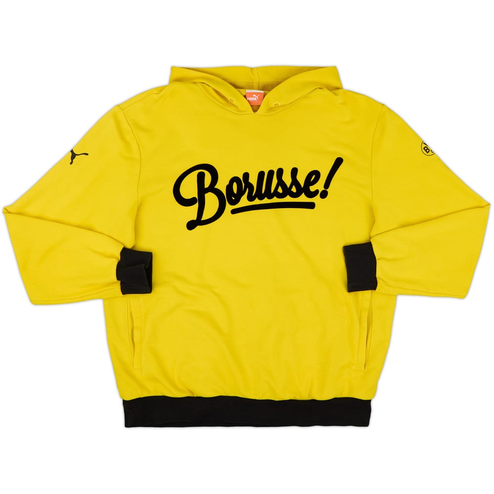 2015-16 Borussia Dortmund Puma Hooded Sweat Top - 7/10 - (L)
