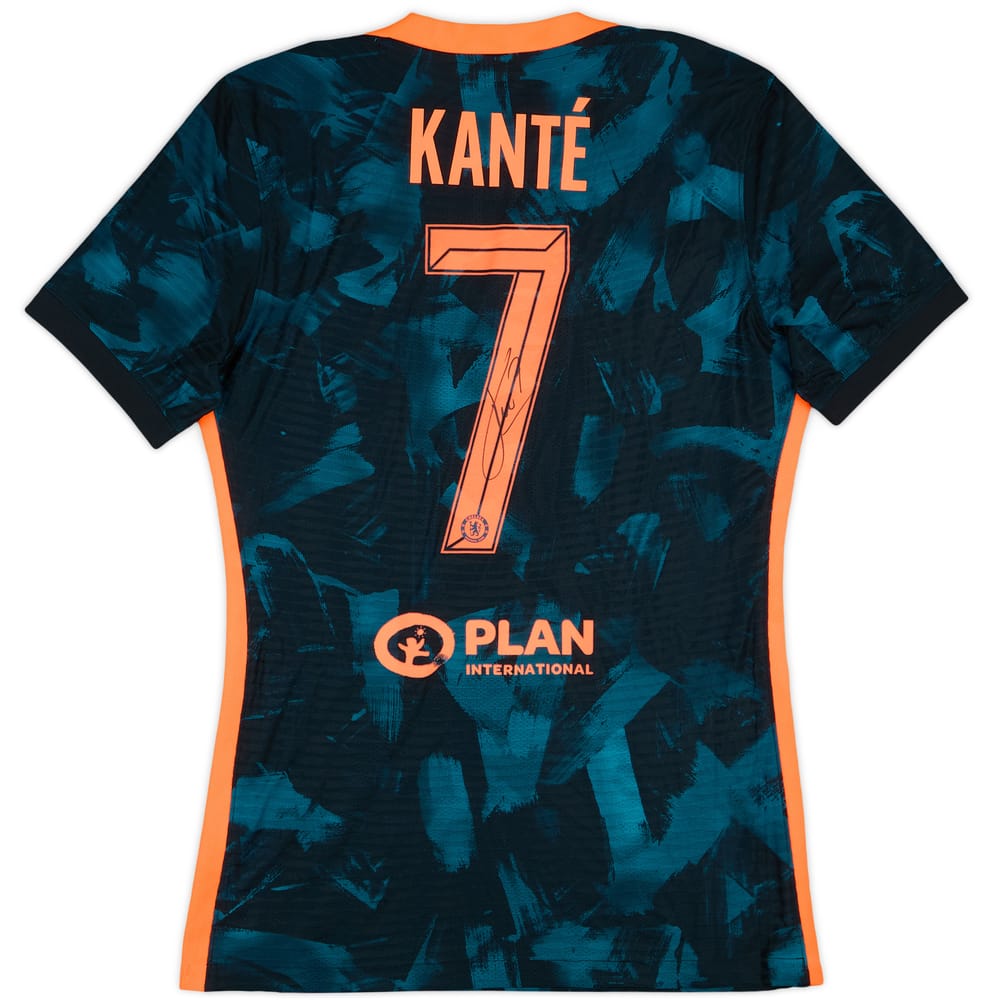 2021-22 Chelsea Player Issue Signed Third Shirt Kante #7