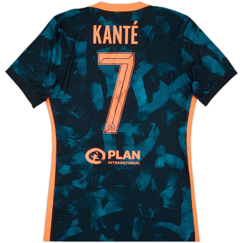 2021-22 Chelsea Player Issue Signed Third Shirt Kante #7 - 9/10 - (M)