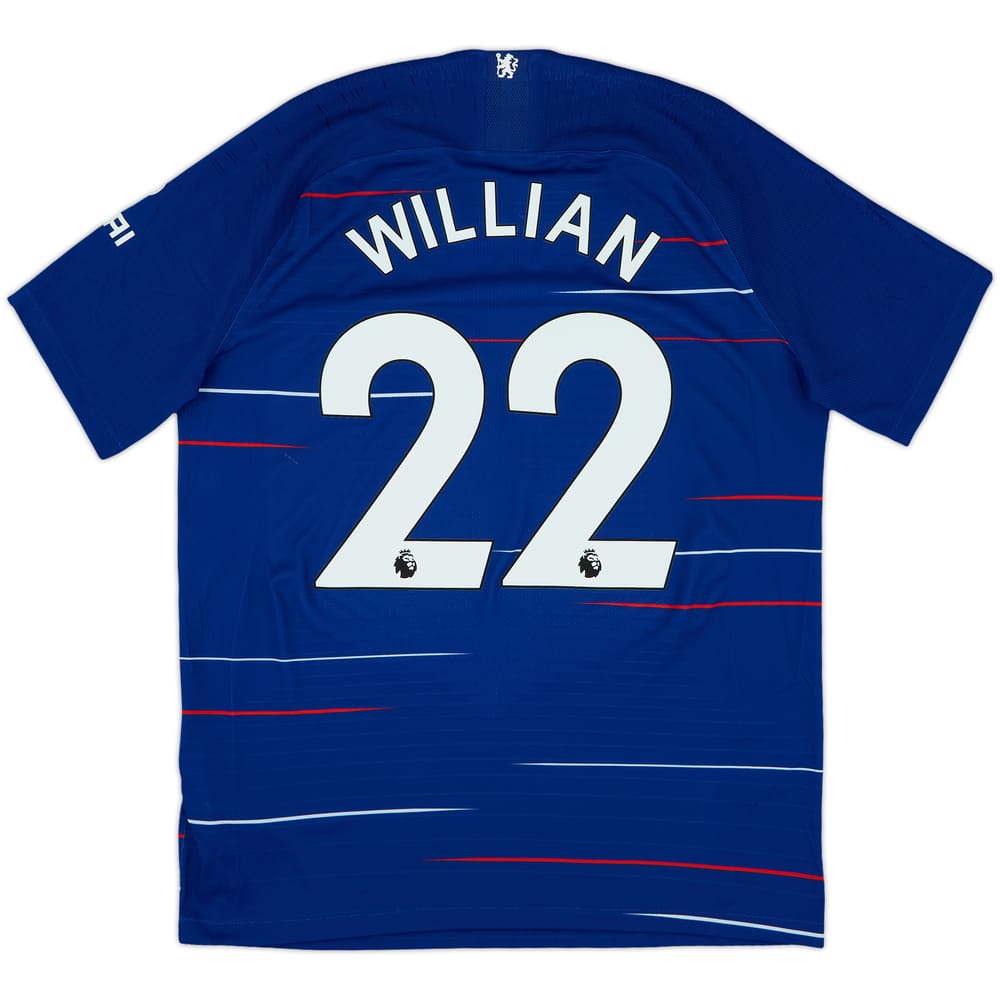 2018-19 Chelsea Authentic Home Shirt Willian #22 - 10/10 - (L)