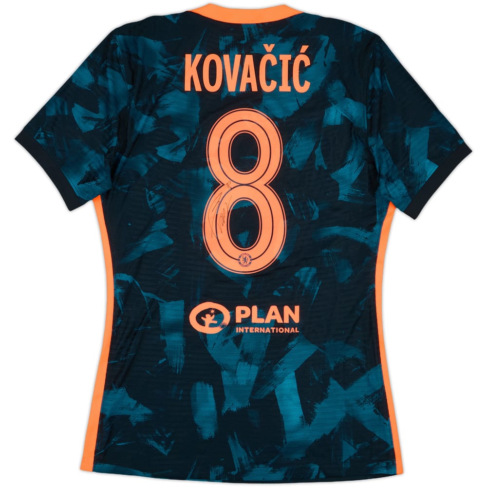 2021-22 Chelsea Player Issue Signed Third Shirt Kovacic #8 - 9/10 - (M)