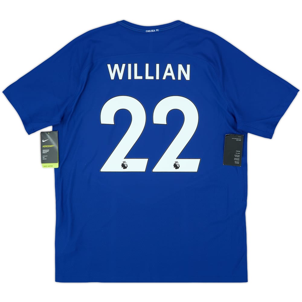 2017-18 Chelsea Player Issue Home Shirt Willian #22 (XL)