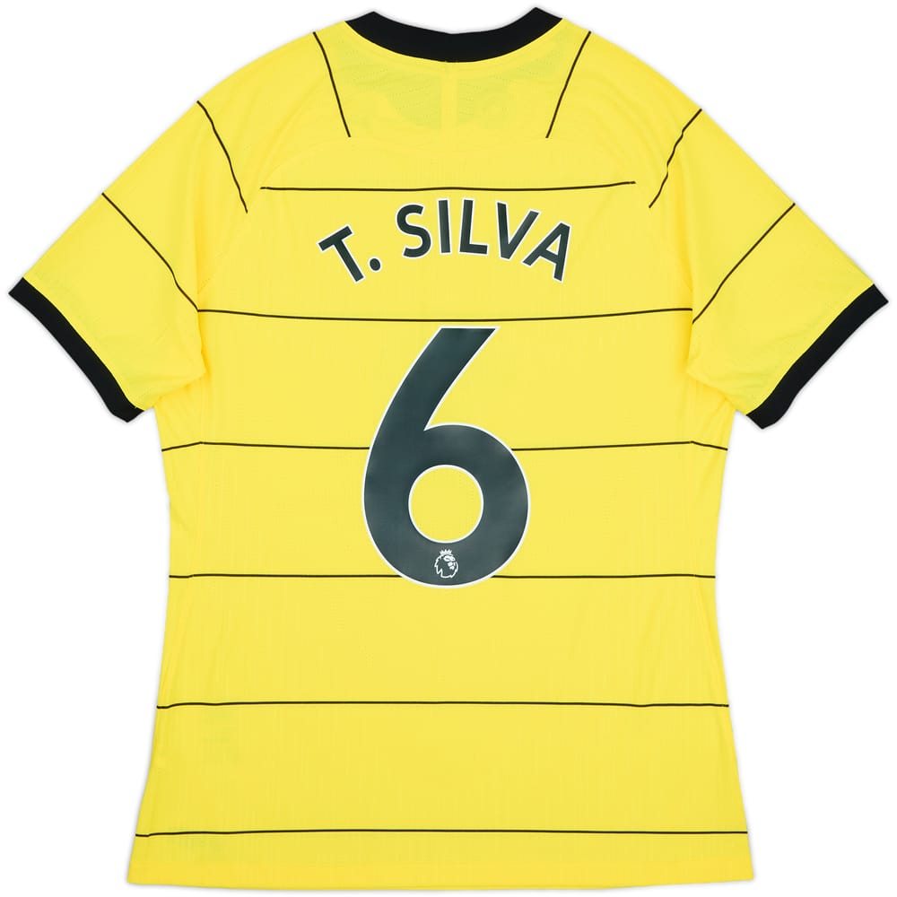 2021-22 Chelsea Authentic Away Shirt T.Silva #6 - 10/10 - (L)