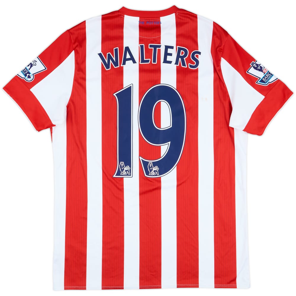2015-16 Stoke City Match Issue Home Shirt Walters #19