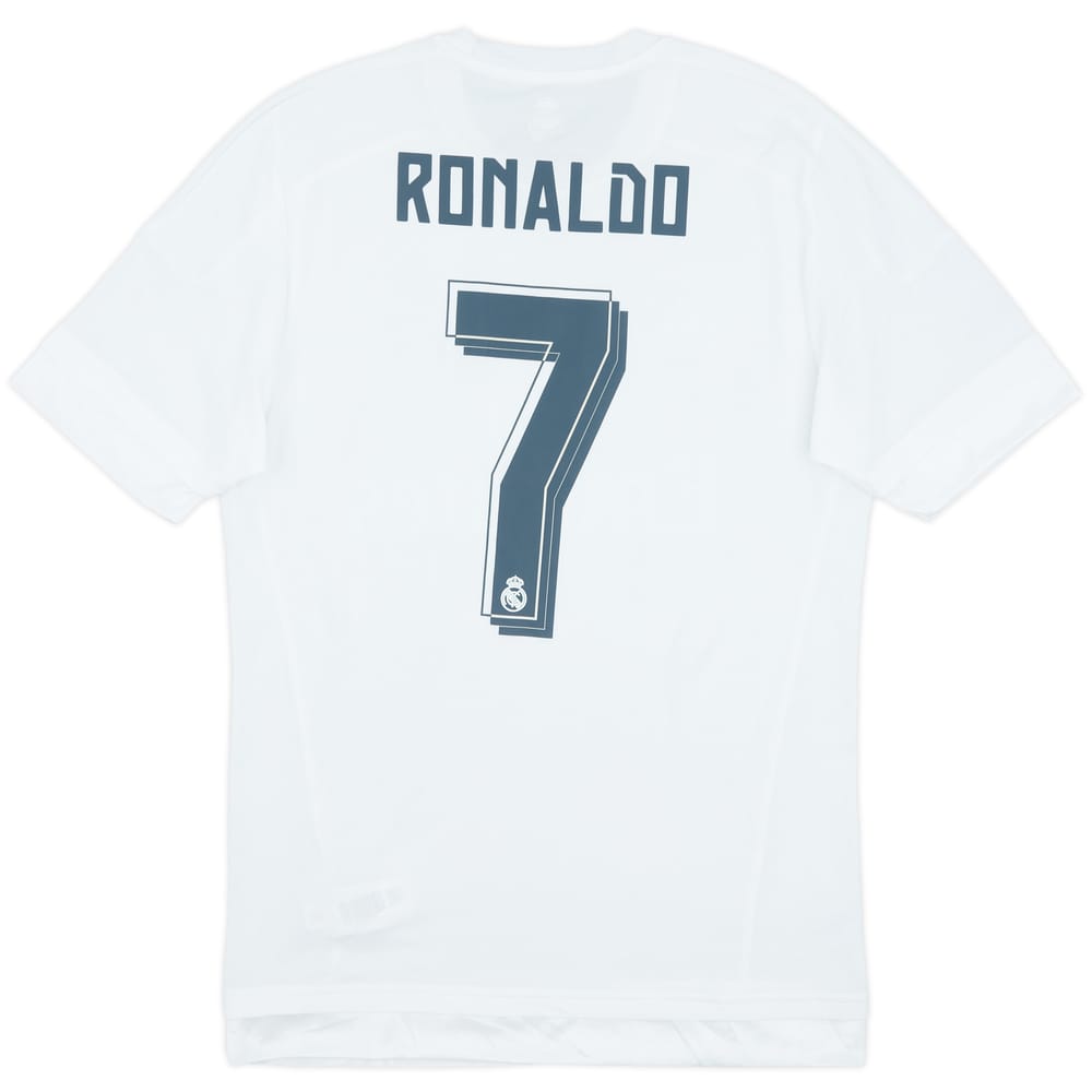 2015-16 Real Madrid Authentic Home Shirt Ronaldo #7 - 6/10 - (L)