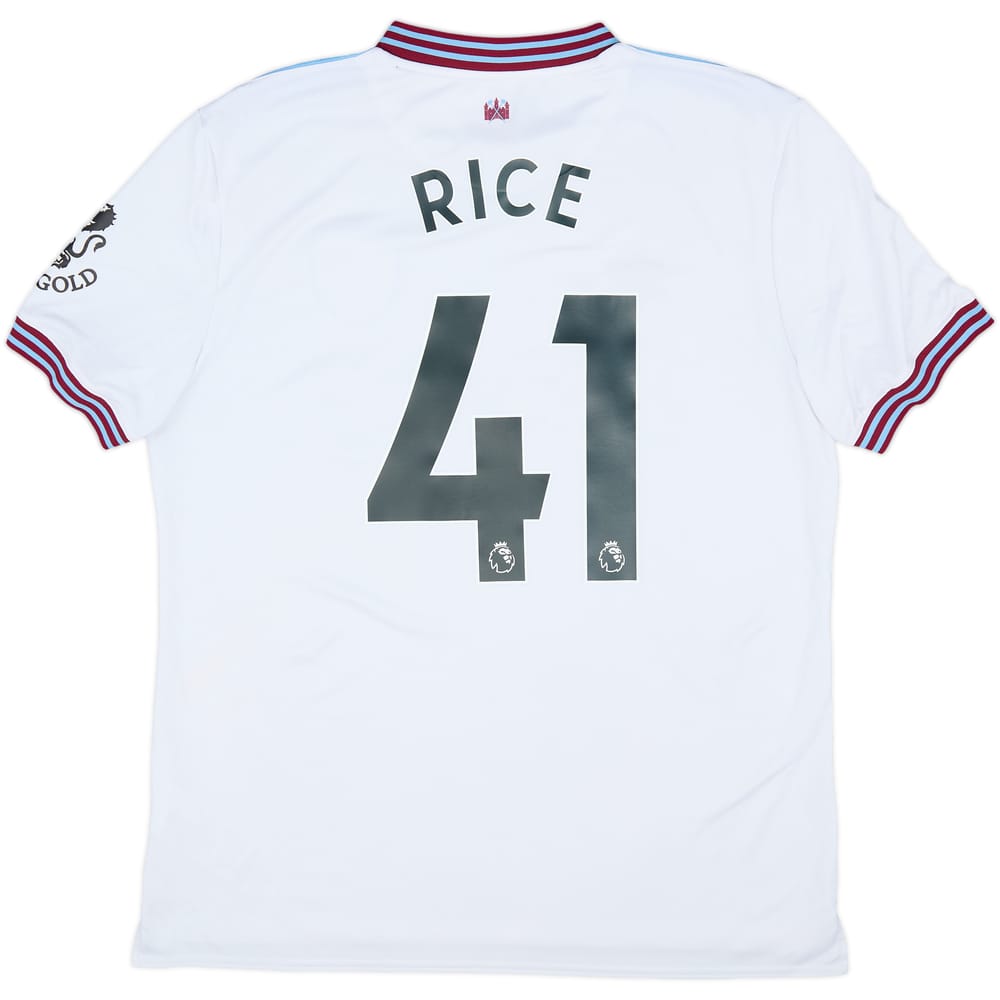 2019-20 West Ham Away Shirt Rice #41 - 8/10 - (XL)