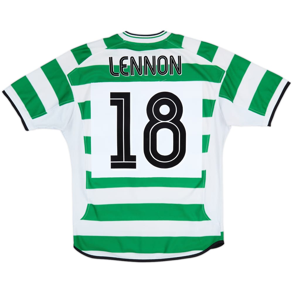2001-03 Celtic Home Shirt Lennon #18 - 6/10 - (L)