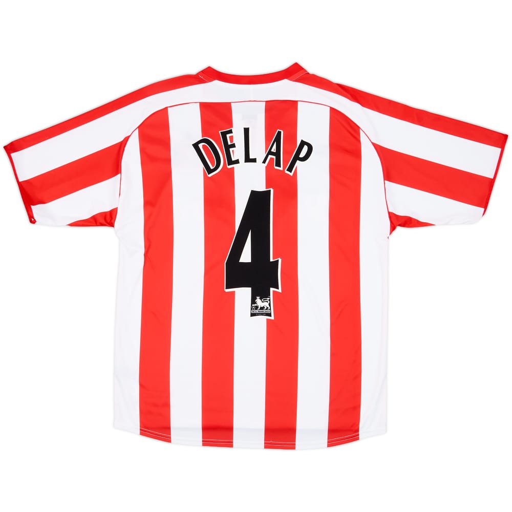 2005-07 Sunderland Home Shirt Delap #4 - 8/10 - (M)