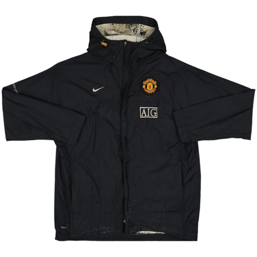 2008-09 Manchester United Nike Hooded Track Jacket - 5/10 - (XL)