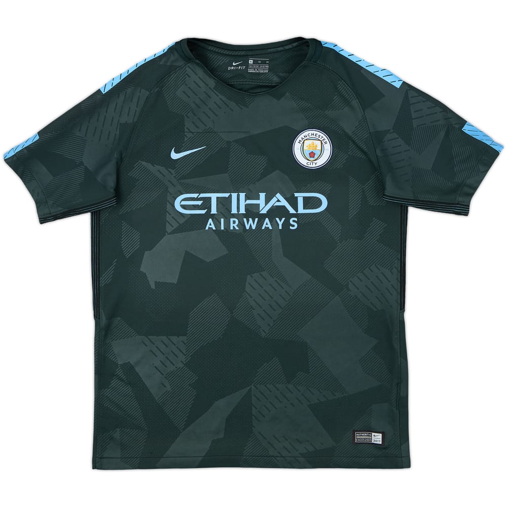 2017-18 Manchester City Third Shirt - 7/10 - (XL.Boys)