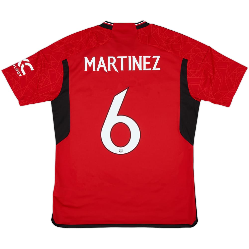 2023-24 Manchester United Home Shirt Martinez #6 - 10/10 - (M)