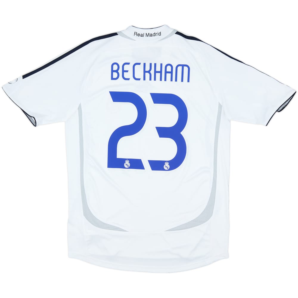 2006-07 Real Madrid Home Shirt Beckham #23 - 5/10 - (S)