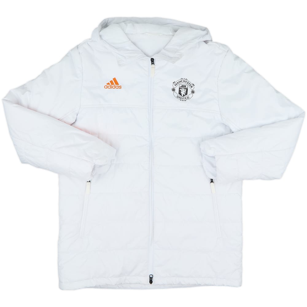 2020-21 Manchester United adidas Padded Bench Coat - 8/10 - (XL)