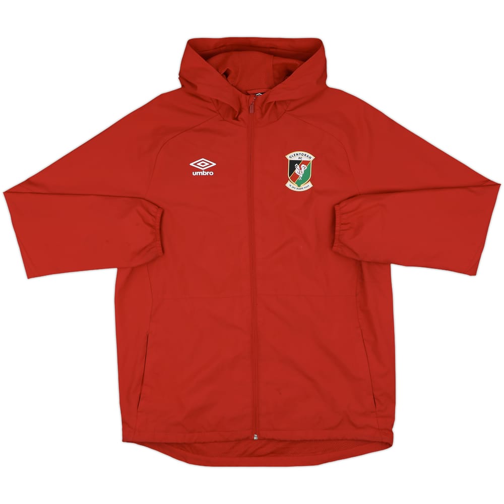 2018-19 Glentoran Umbro Hooded Rain Jacket - 9/10 - (L)