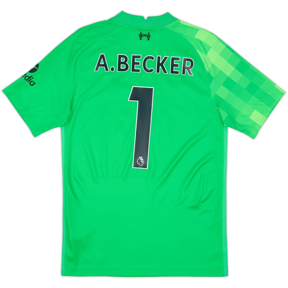 2021-22 Liverpool GK S/S Shirt A.Becker #1 - 10/10 - (S)