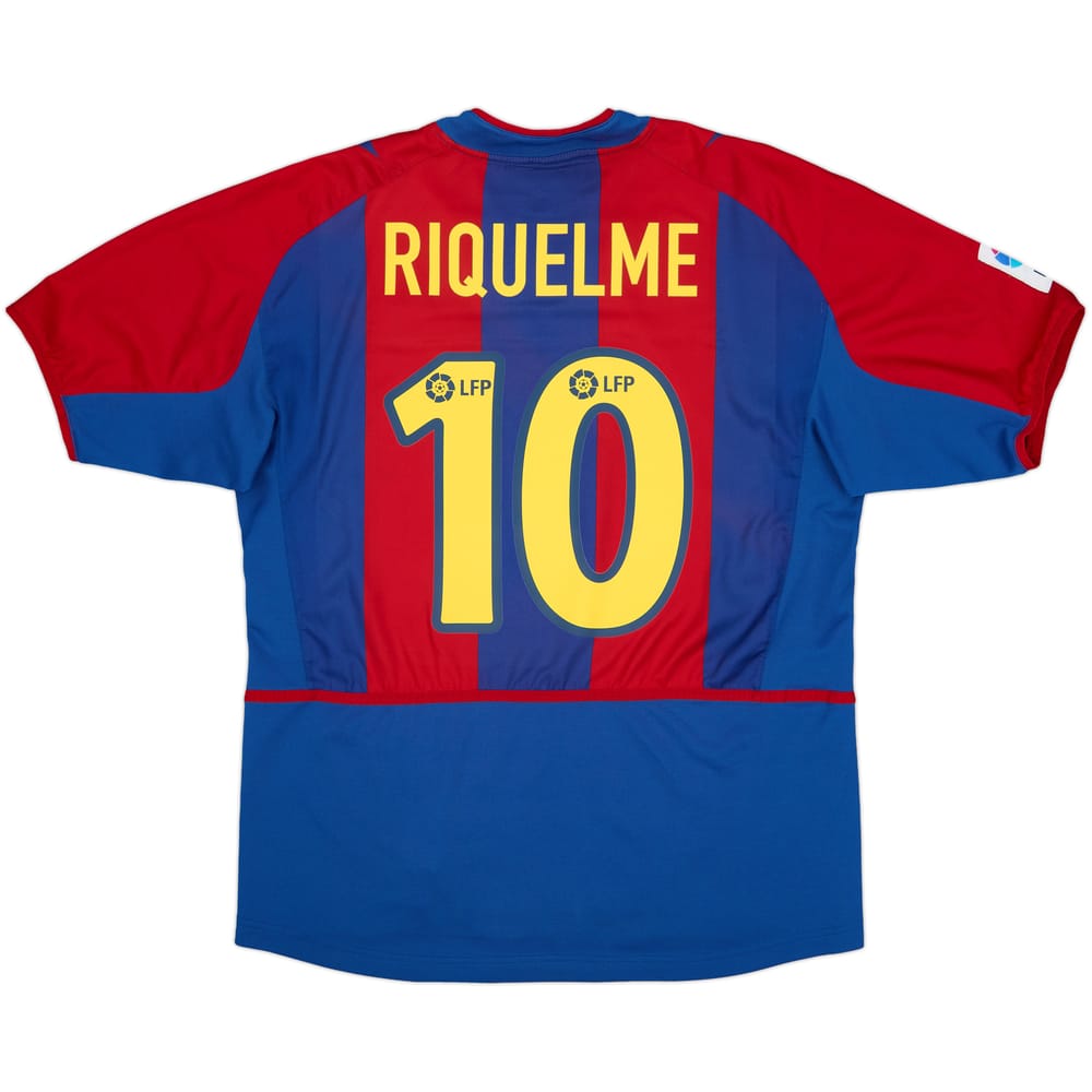 2002-03 Barcelona Home Shirt Riquelme #10 - 8/10 - (M)