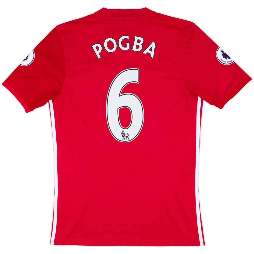 2016-17 Manchester United Home Shirt Pogba #6 - 9/10 - (S)