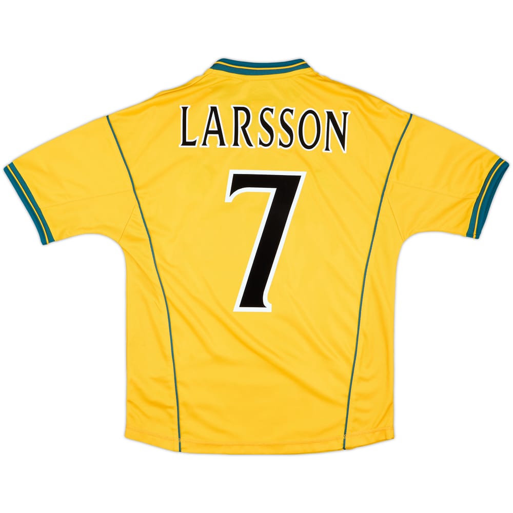 2000-02 Celtic Away Shirt Larsson #7 - 8/10 - (Y)
