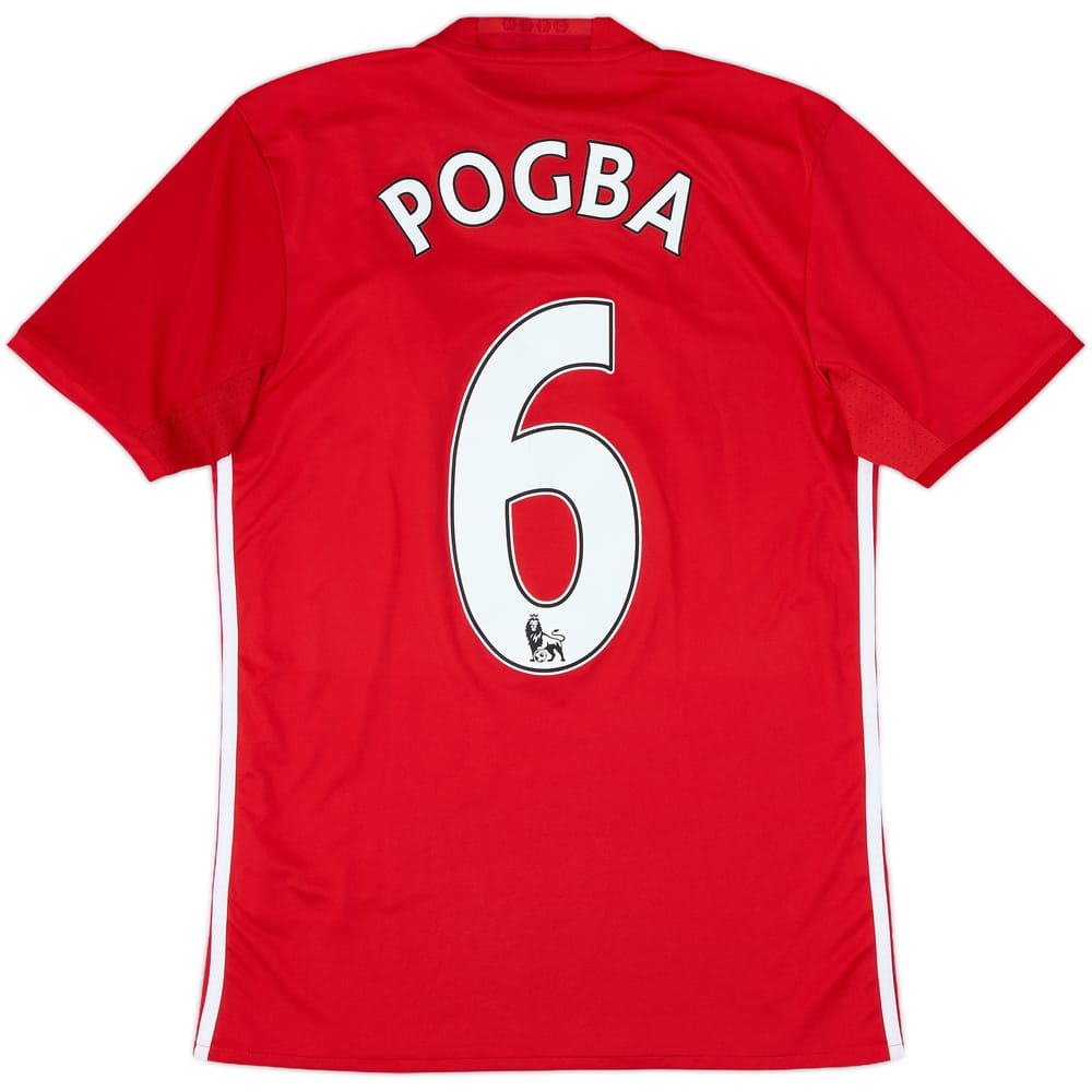 2015-16 Manchester United Home Shirt Pogba #6 - 7/10 - (S)