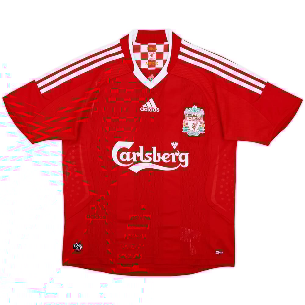 2006-08 Liverpool Home Shirt - 8/10 - (L.Boys)