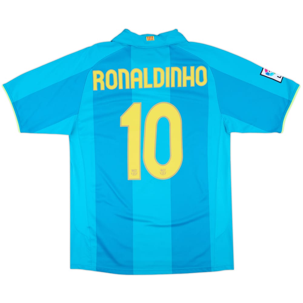2007-09 Barcelona Away Shirt Ronaldinho #10 - 10/10 - (L)