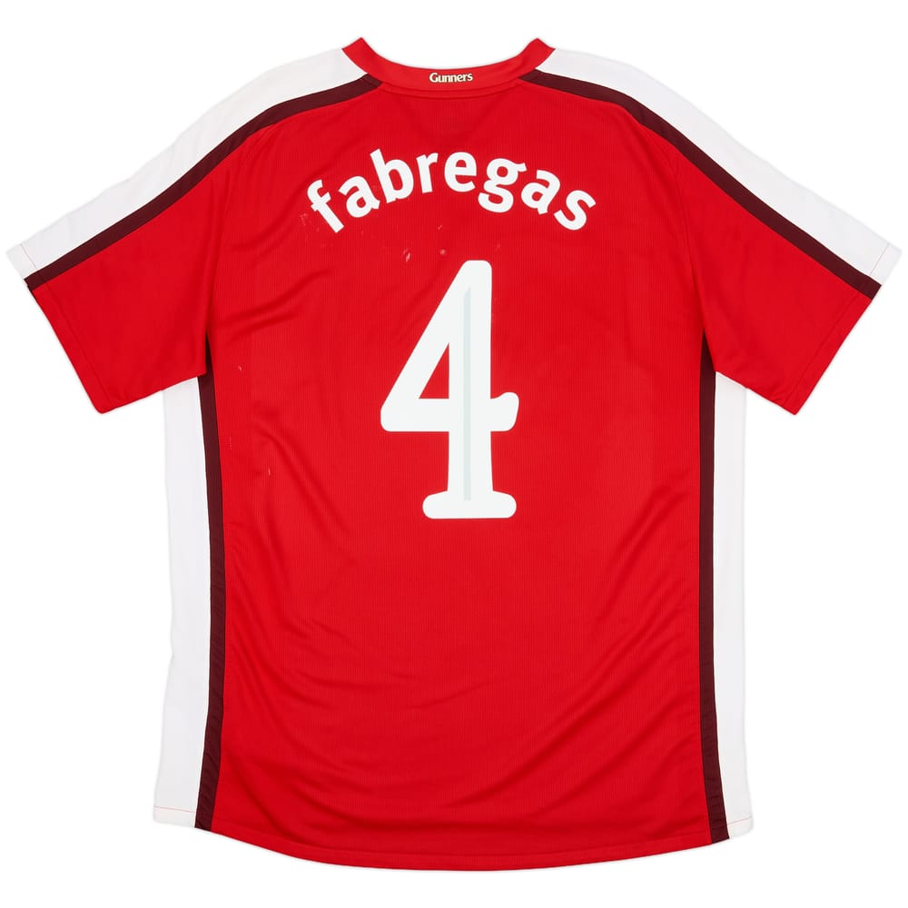 2008-10 Arsenal Home Shirt Fabregas #4 - 7/10 - (L)