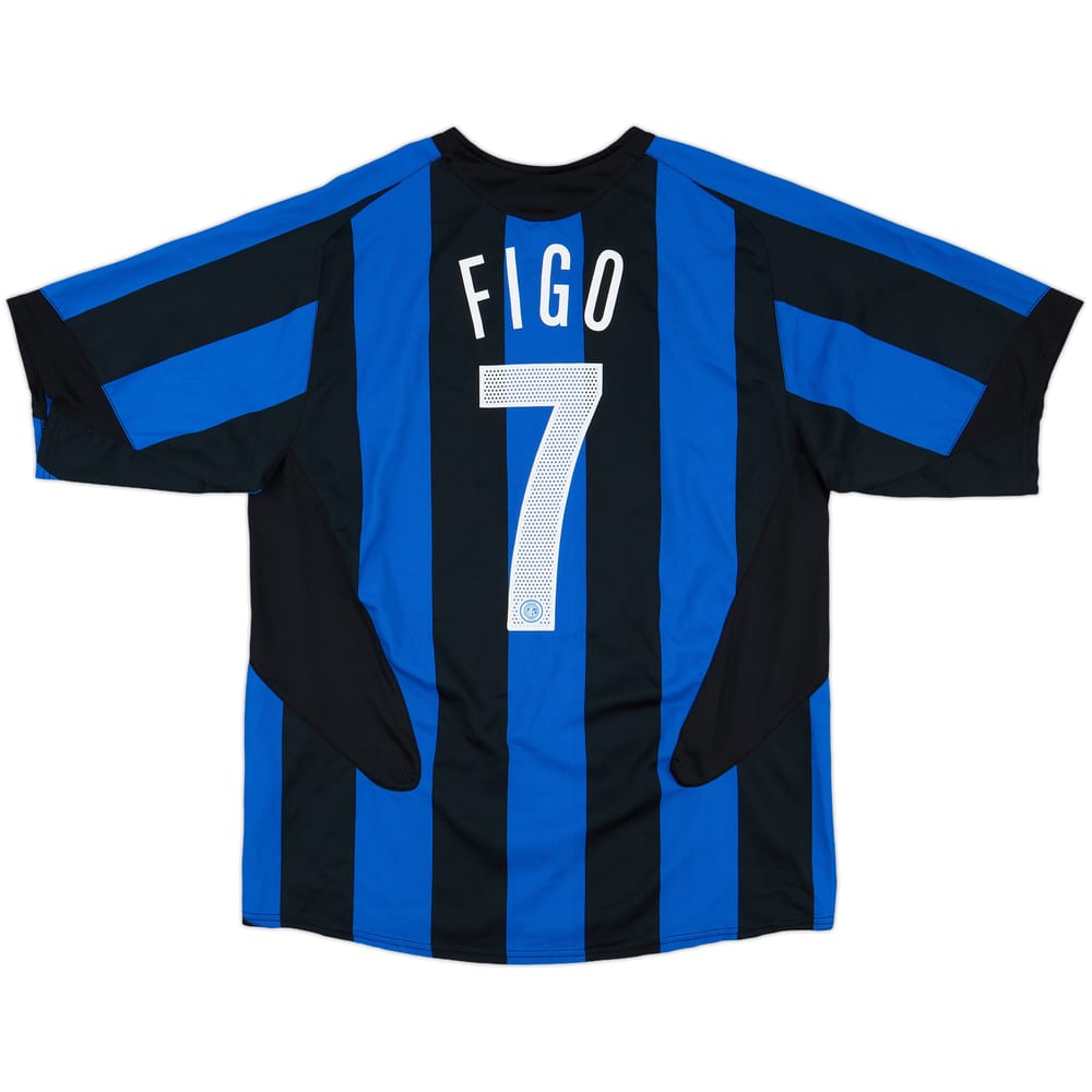 2005-06 Inter Milan Home Shirt Figo #7 - 9/10 - (L)