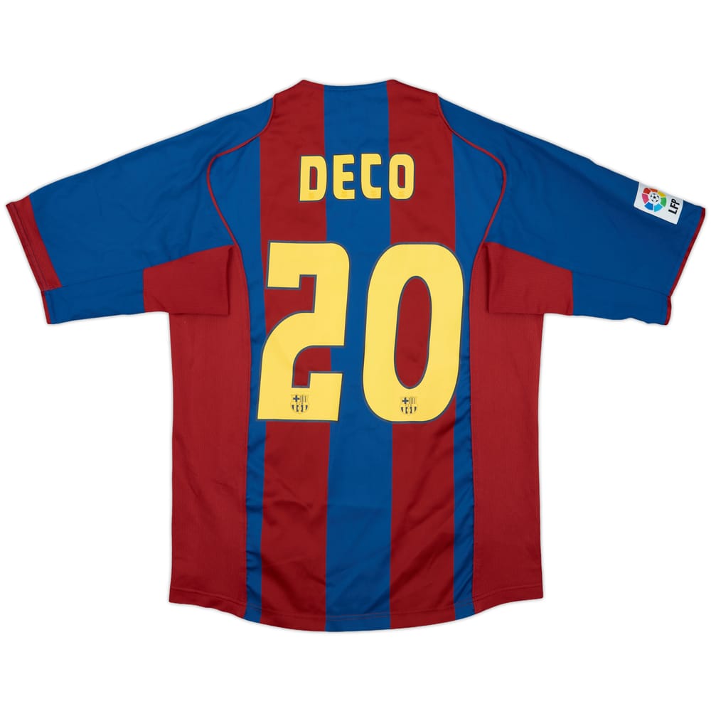 2004-05 Barcelona Home Shirt Deco #20 - 8/10 - (M)