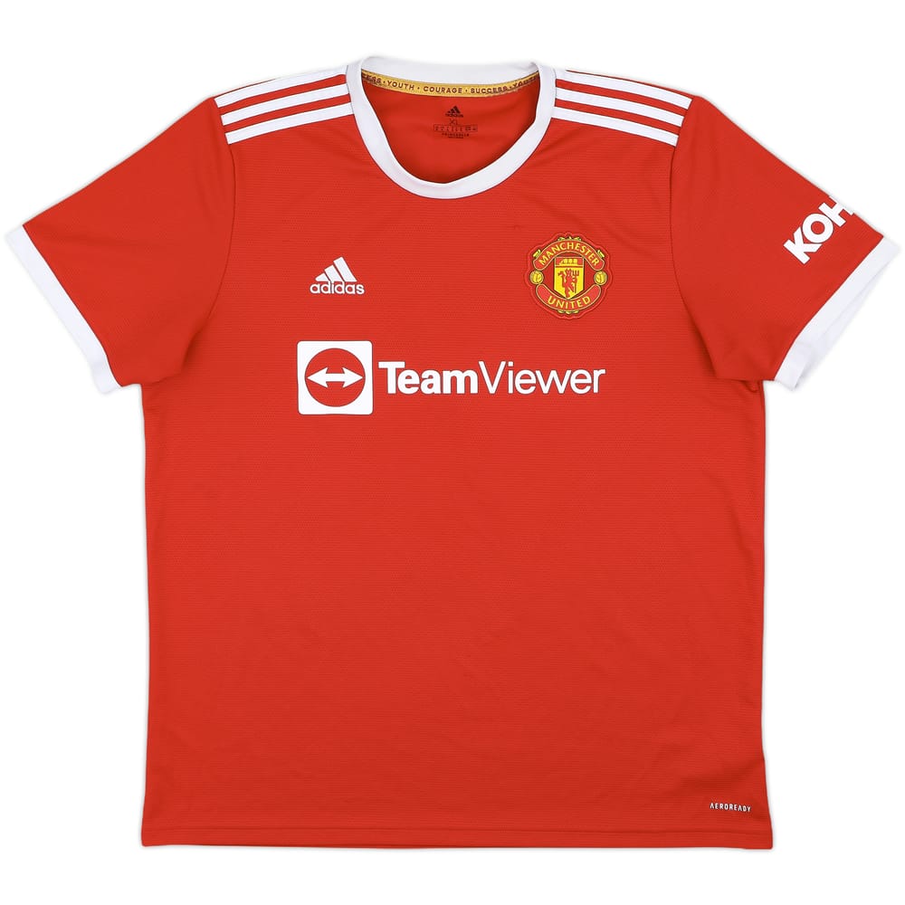 2021-22 Manchester United Home Shirt Ronaldo #7 - 9/10 - (XL)