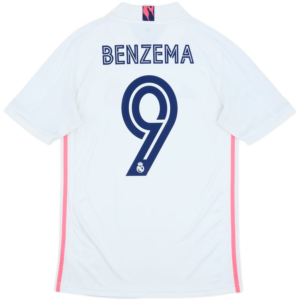2020-21 Real Madrid Home Shirt Benzema #9 - 8/10 - (S)