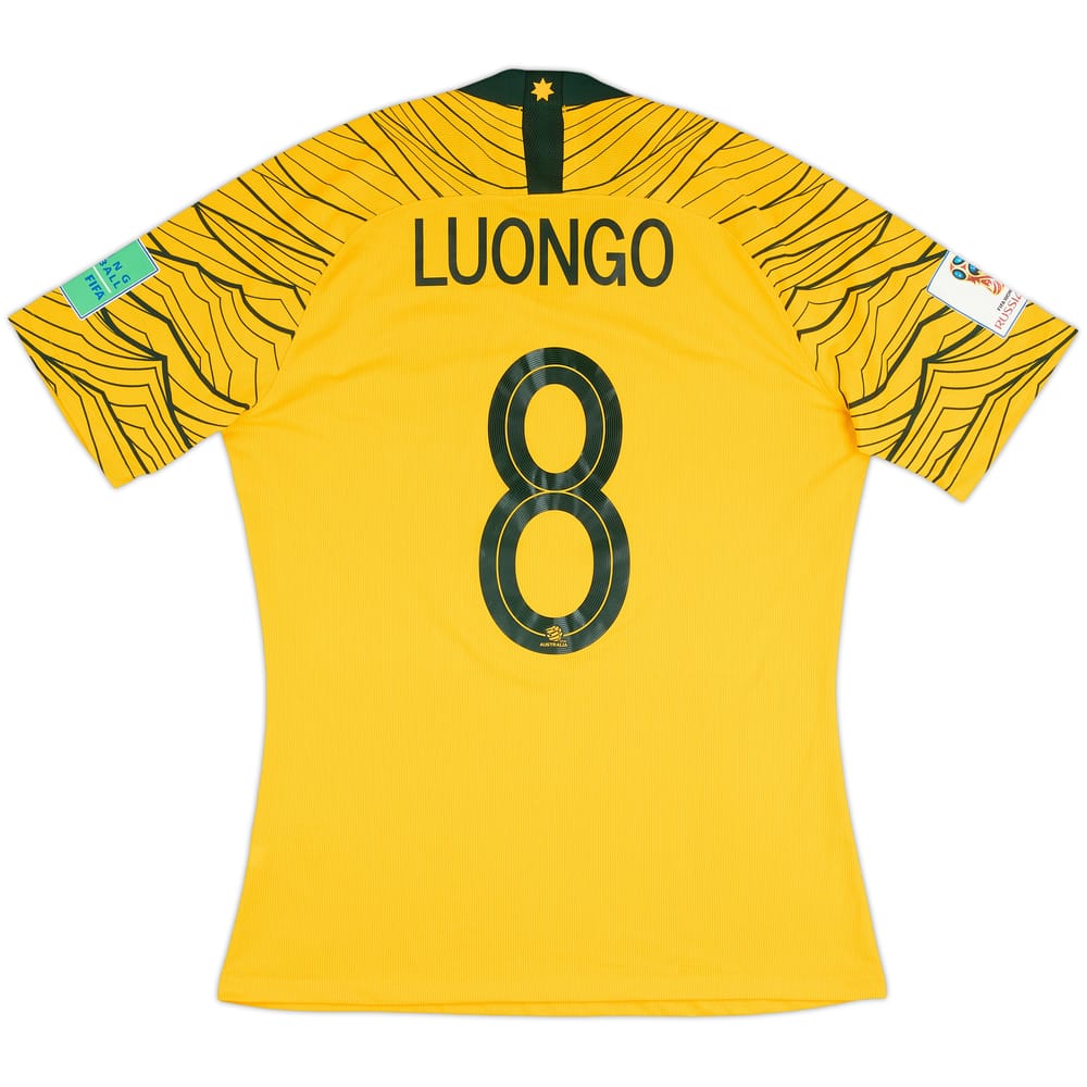 2018 Australia Match Issue World Cup Home Shirt Luongo #8