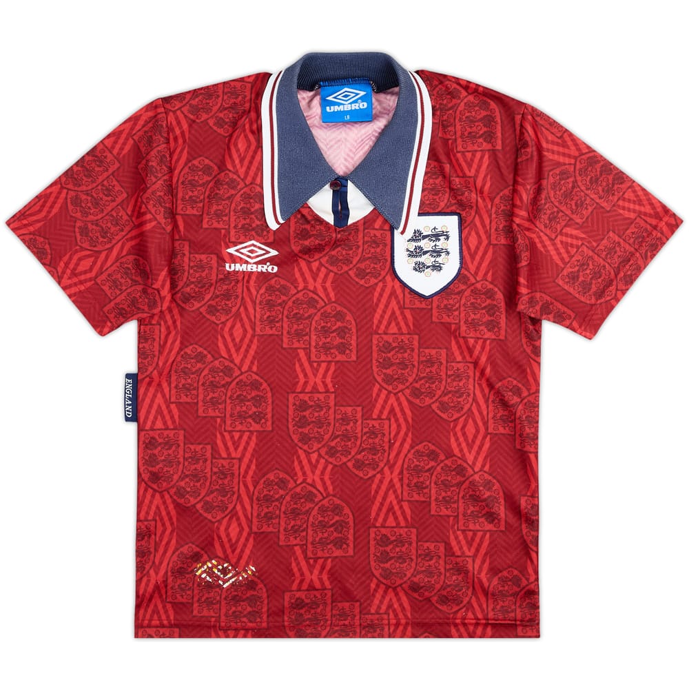 1993-95 England Away Shirt - 8/10 - (L.Boys)