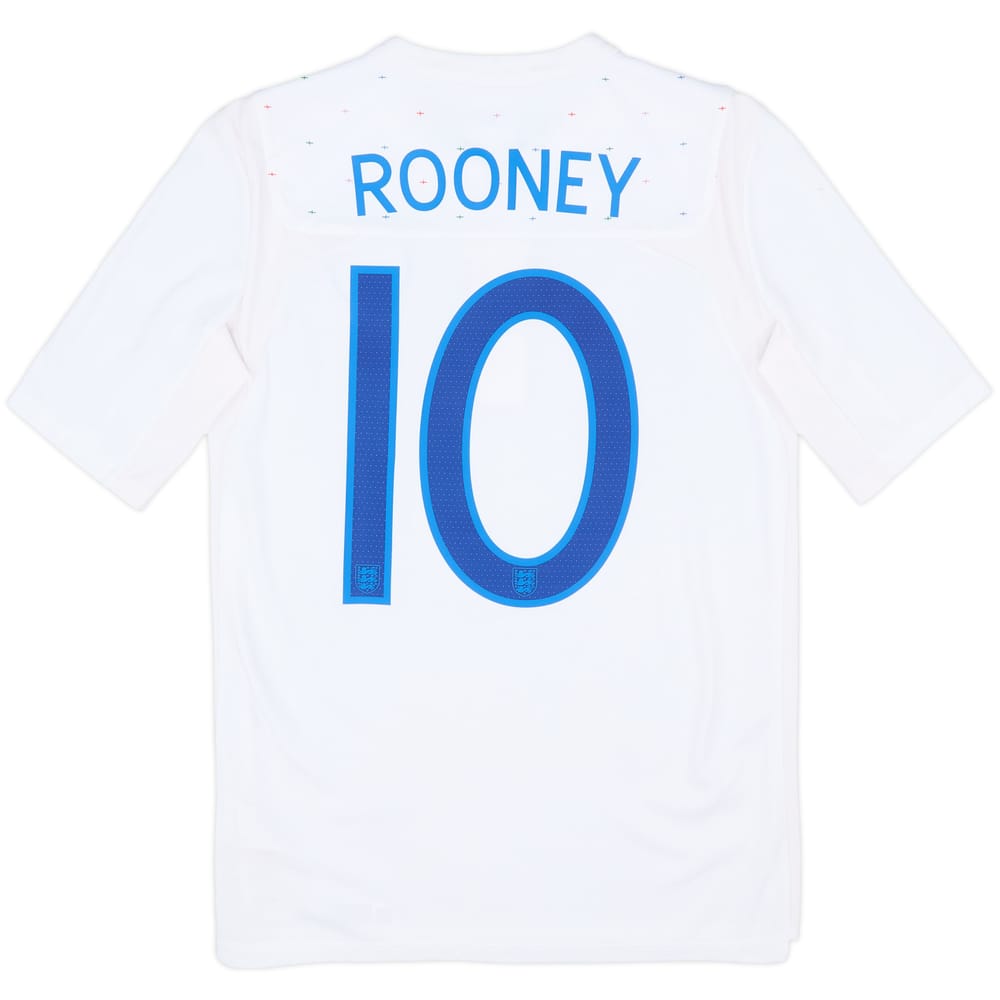 2010-11 England Home Shirt Rooney #10 - 10/10 - (L.Boys)