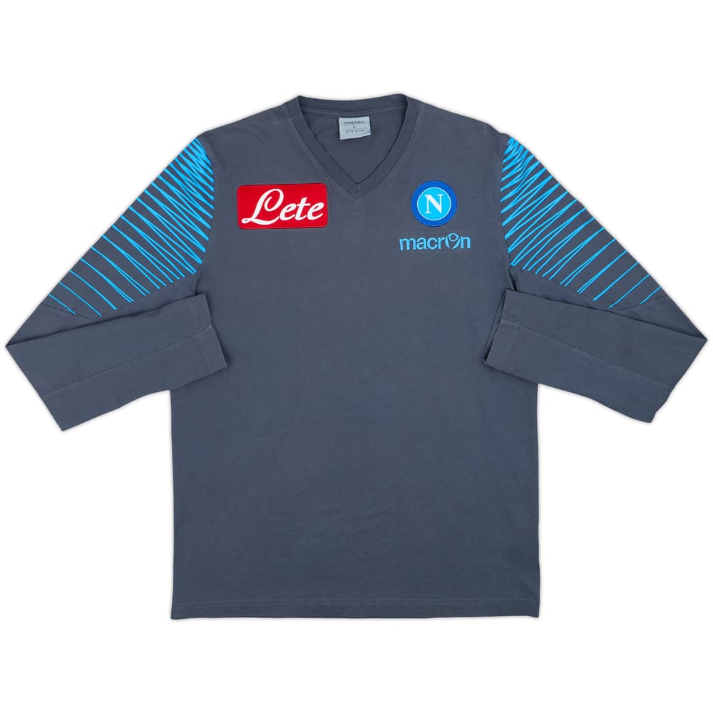 2011-12 Napoli Macron Training L/S Shirt - 7/10 - (L)