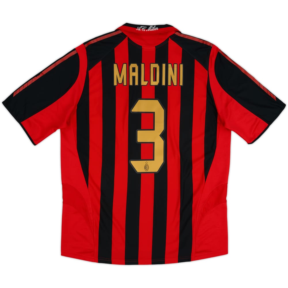 2005-06 AC Milan Home Shirt Maldini #3 - 5/10 - (L)