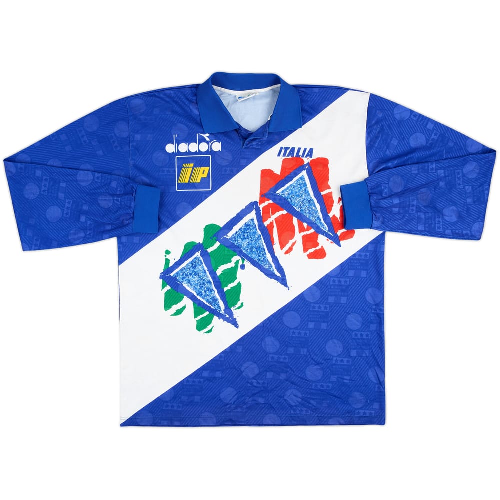 1994 Italy Diadora Training L/S Shirt - 8/10 - (L)