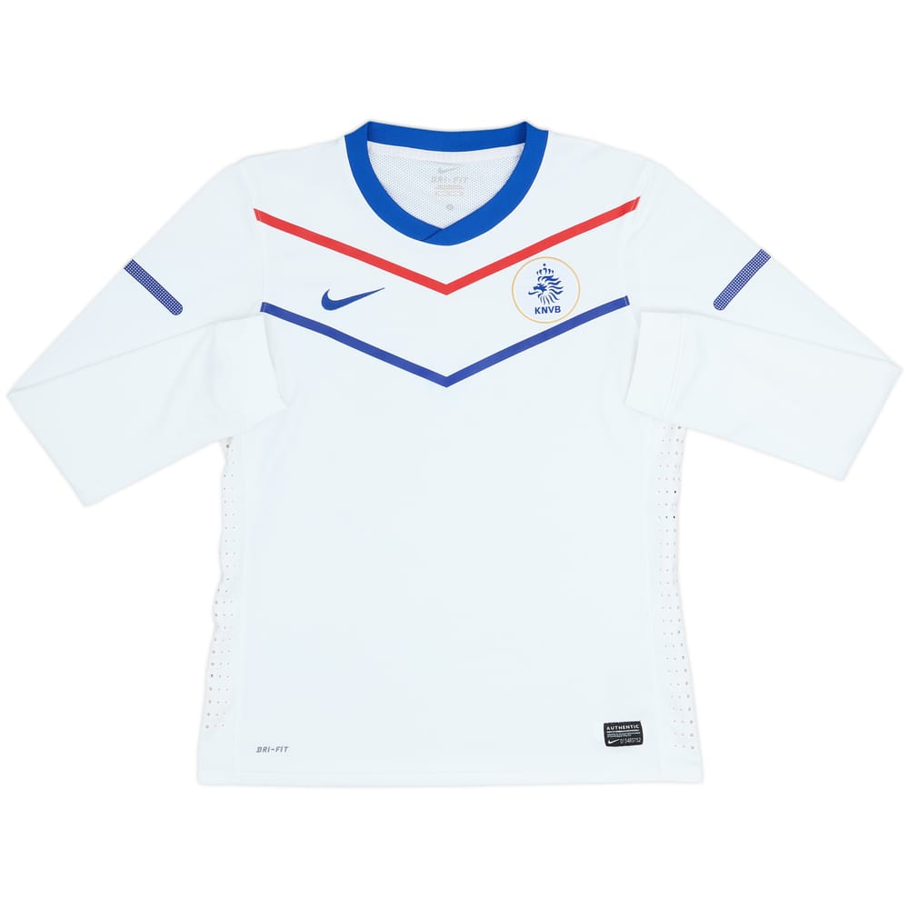 2010-11 Netherlands Player Issue Away L/S Shirt - 7/10 - (M.Boys)