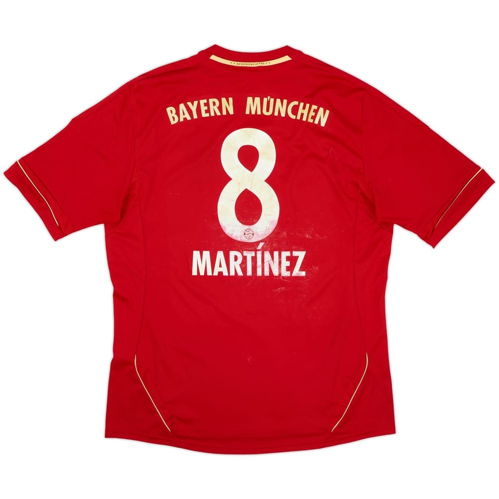 2011-13 Bayern Munich Home Shirt Martinez #8 - 4/10 - (XL)