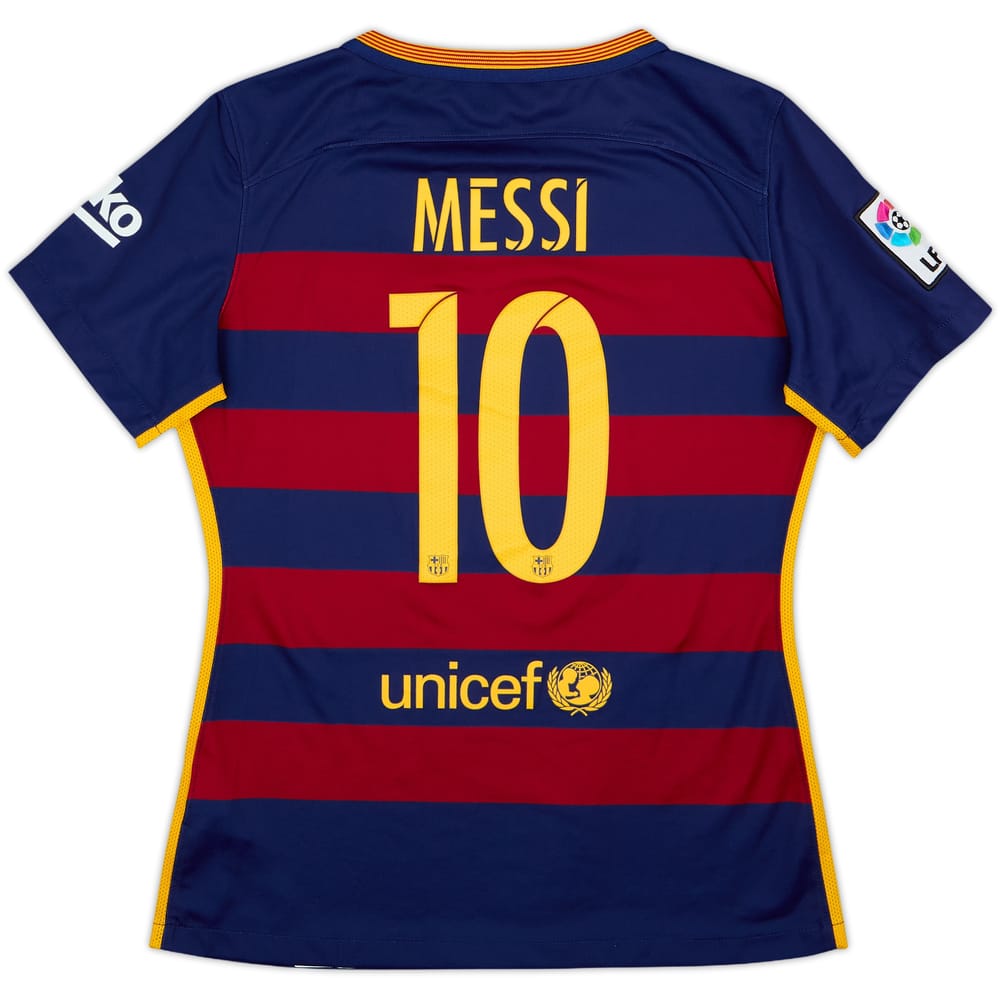 2015-16 Barcelona Home Shirt Messi #10 - 10/10 - (Women's M)