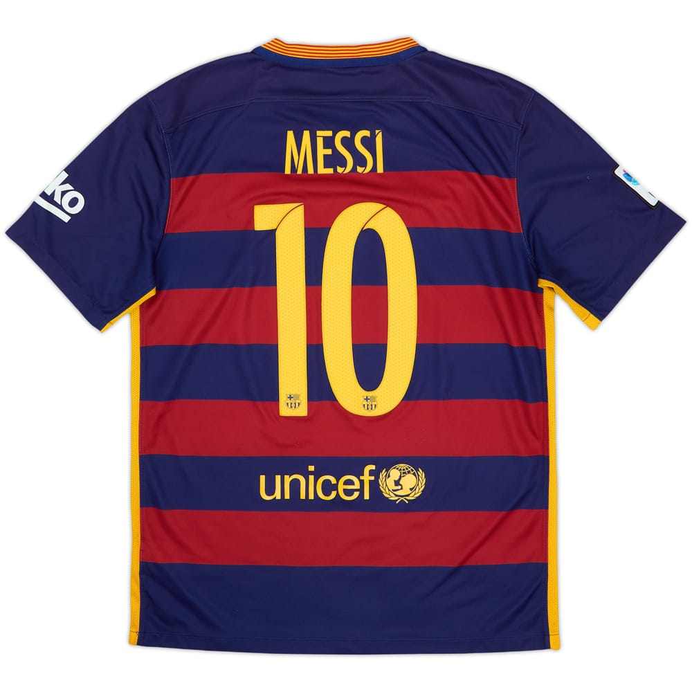 2015-16 Barcelona Home Shirt Messi #10 - 8/10 - (M)